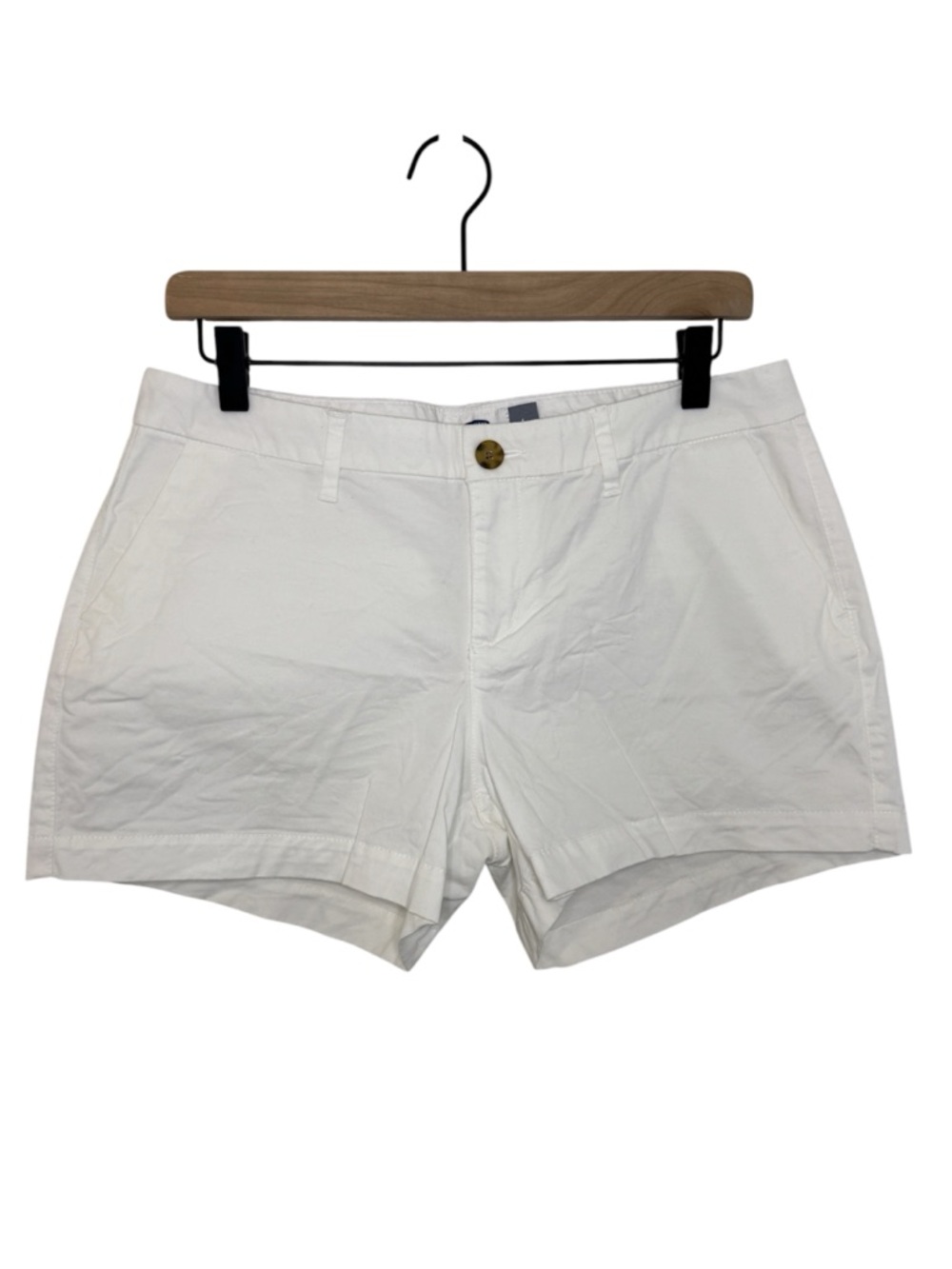 Old Navy Women's Classic Chino Shorts Size 6 White Summer Basics